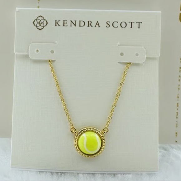 Kendra Scott Jewelry - Kendra Scott Gold Tennis Ball Pendant Necklace